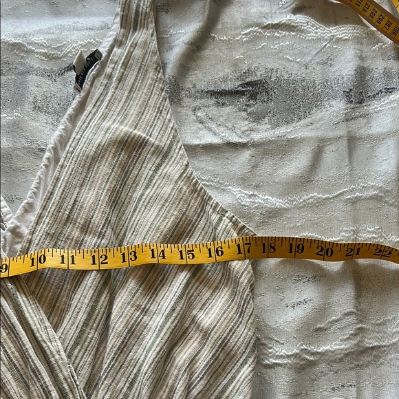 American Eagle Outfitters Striped Cream Romper - Picture 8 of 10